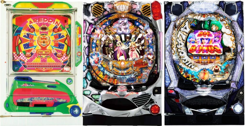 パチンコ3機種アレジン、銀河乙女、アラジンターボ
