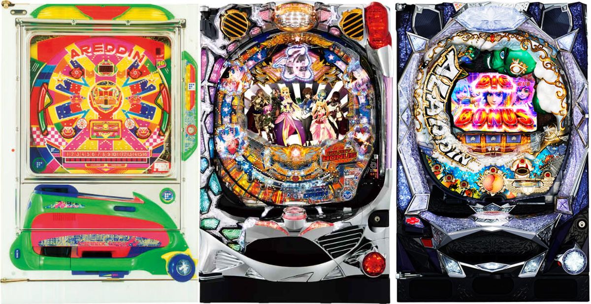 パチンコ3機種アレジン、銀河乙女、アラジンターボ